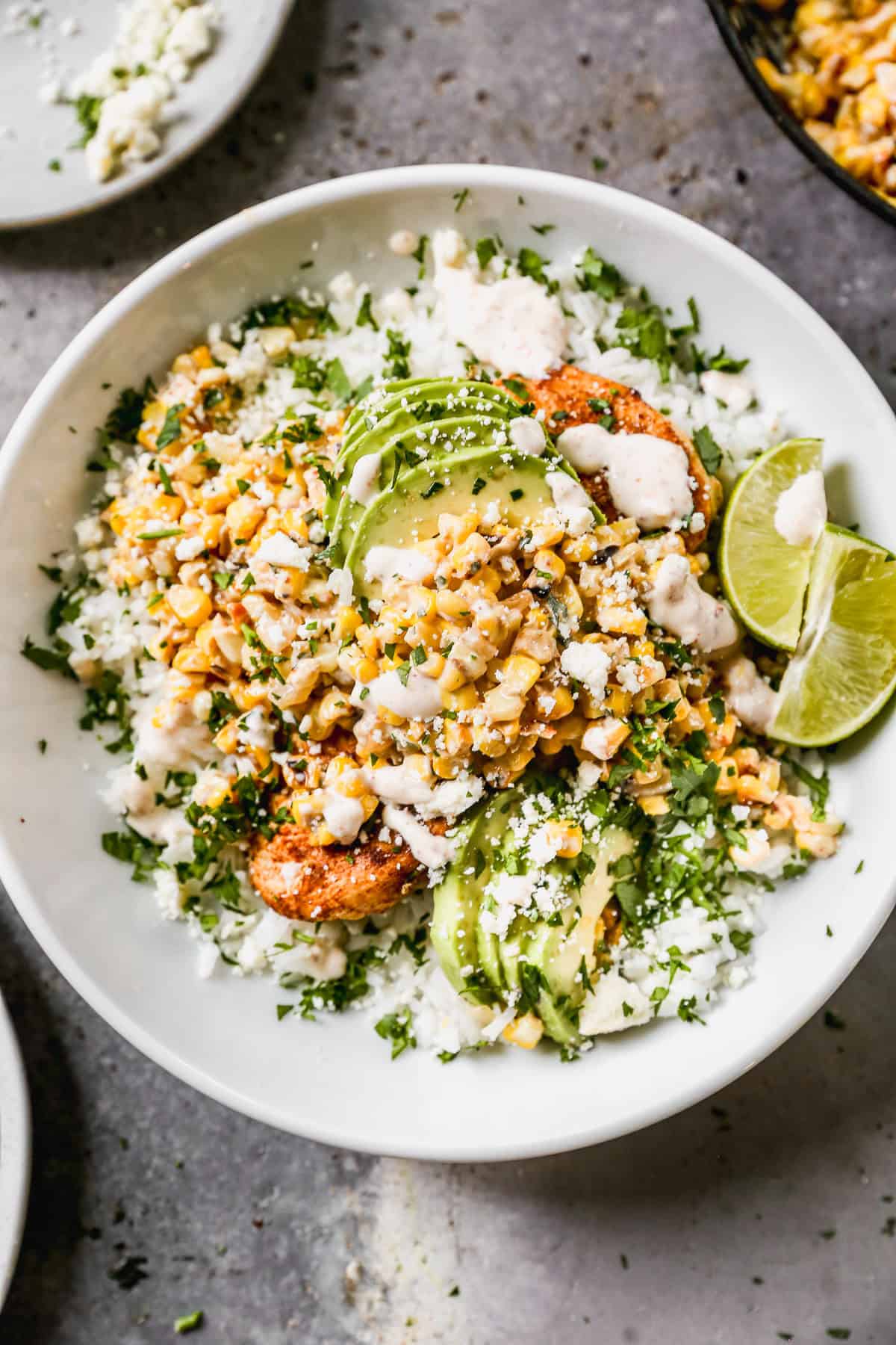 Street Corn Chicken Bowls